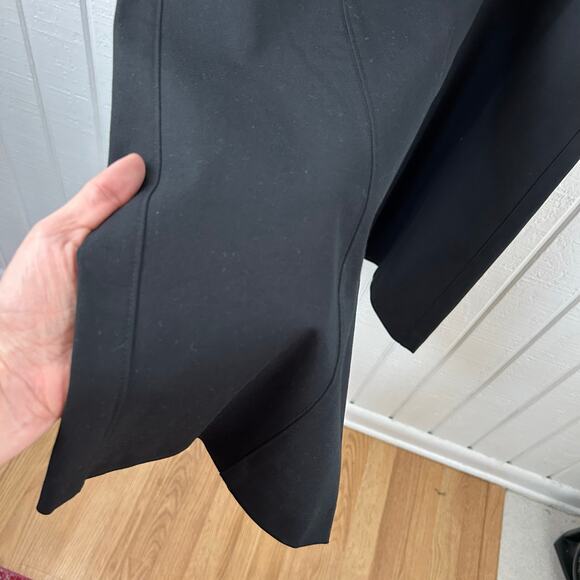 Old Navy Women High Rise Wide Leg Trouser Pants Office Minimalist Black NEW - Picture 3 of 8